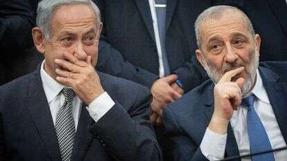 בנימין נתניהו ואריה דרעי. | יונתן זינדל, פלאש 90