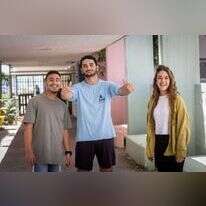 השמיניסטים משדרות. מימין: מור גבאי, דביר אדרי ודביר ליברטי. | אריק סולטן