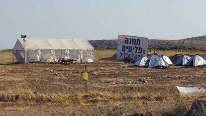 מיצג מחאה של תושבי הצפון ליד צומת עמיעד. | אריאל נוסבאום, TPS