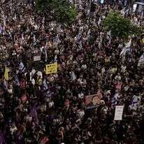 מחאה בתל־אביב נגד הממשלה. | תומר נויברג, פלאש 90