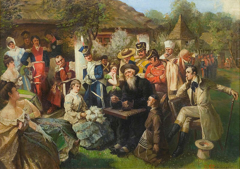 הקונצרט של יענקל. ציור: יאן צ'סלב מוניושקו, לפני 1908