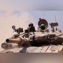 חיילי שריון בעזה. | AFP