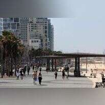 הטיילת בתל-אביב. | AFP