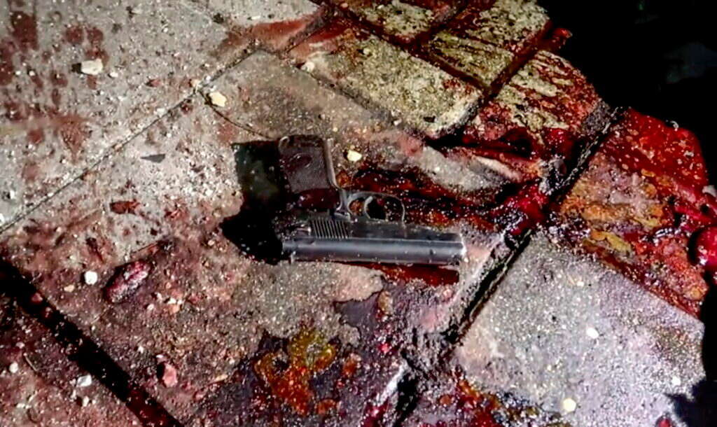 זירת מתקפת הטרור במחצ'קלה בירת דגסטאן. | EPA