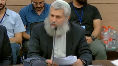 הרב תמיר גרנות בדיון בוועדת החוץ והביטחון בנושא הגיוס. | מסך מיוטיוב