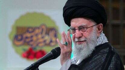 המנהיג העליון של איראן, עלי חמינאי. | KHAMENEI.IR / AFP