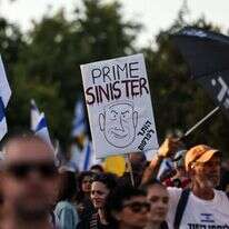 איש לא נדרש להסביר את ההסתה. מפגינים נגד נתניהו במחאה בירושלים. | איי.אף.פי