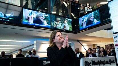 הגיעה מ-AP ולא הצליחה להציל את העיתון. סאלי באזבי. | גטי אימג'ס