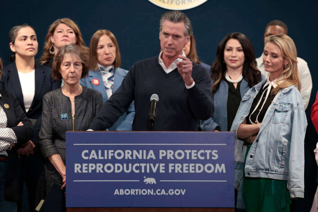 מושל קליפורניה, גווין ניוסם. | EPA