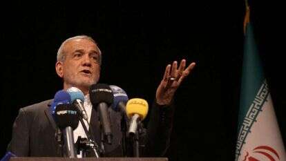נשיא איראן, מסעוד פזשכיאן | AFP