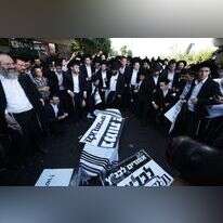 הפגנות נגד גיוס חרדים. | EPA