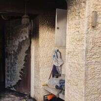 בית משפחת זהבי בכוכב יעקב, לאחר השרפה. | תיעוד מבצעי מד"א