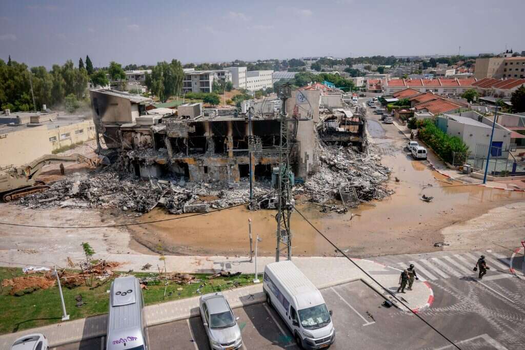 משטרת שדרות ב-7 באוקטובר. | חיים גולדברג, פלאש 90