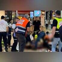 זירת הפיגוע בכרמיאל, היום. | דוברות מד"א