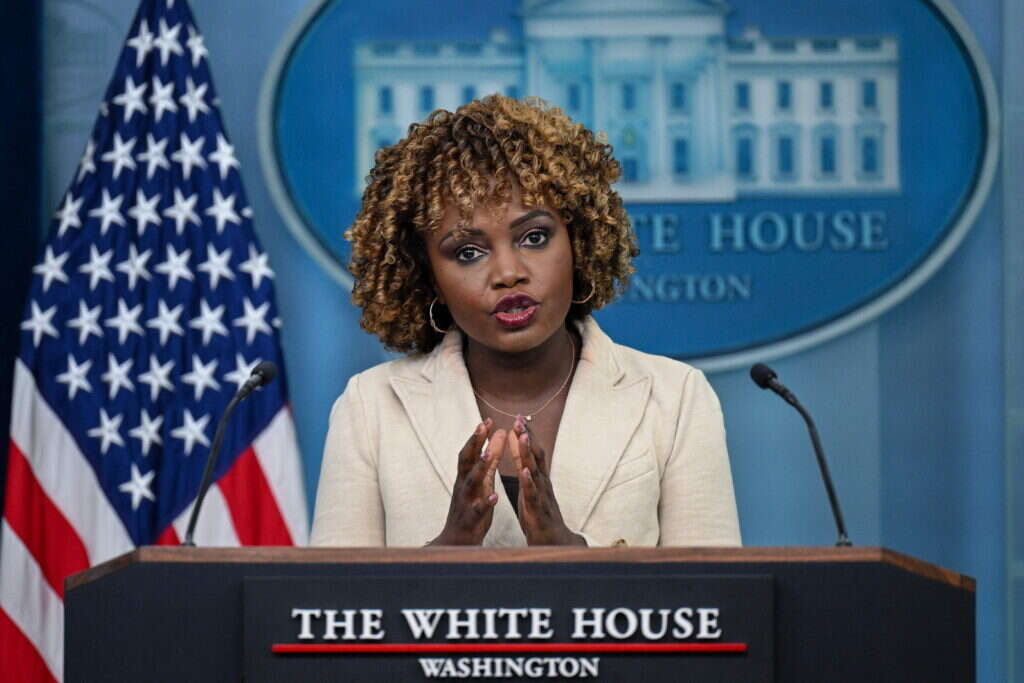 בבית הלבן הכירו בחששות בציבור בעקבות ההופעה של ביידן. קארין ז'אן-פייר. | AFP