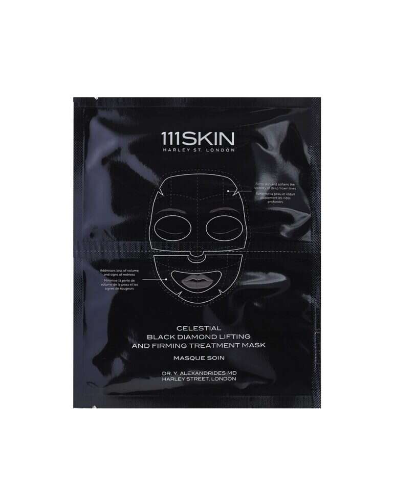 מסכת פנים הידרוג׳ל להרמה ומיצוק - יהלום שחור. 499 ש"ח. | יח"צ חול.