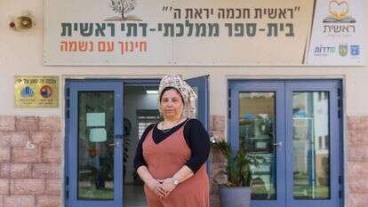 יעל ממו, מנהלת בית הספר "ראשית" בשדרות, בשבוע שעבר. | לירון מולדובן