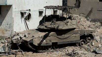 טנק צה"ל בשכונת שג'עאיה בעזה. | דובר צה"ל