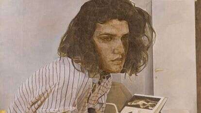 .בלי שמץ כישורי חיים ואפס ביטחון עצמי. יוסי מרק, "מודי בלוז", שמן על קנבס, 2021. | סטודיו שוקי קוק, באדיבות האמן וגלריה שלוש