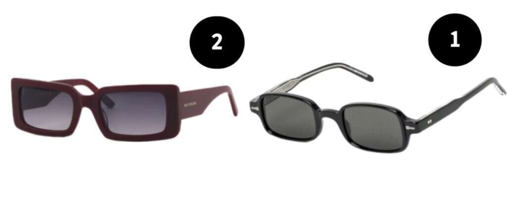 1) משקפיים של Tejesta לקבוצת SHALDAG. | באדיבות המותג | 2) משקפיים של ERROCA.