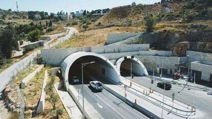 כביש המנהרות המחודש. | באדיבות חברת מוריה לפיתוח ירושלים