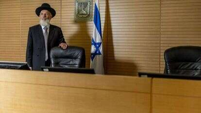 "הרבנות הראשית צריכה להיות יותר רלוונטית". הרב איגרא בבית הדין הגדול בירושלים, השבוע. | נעמה שטרן