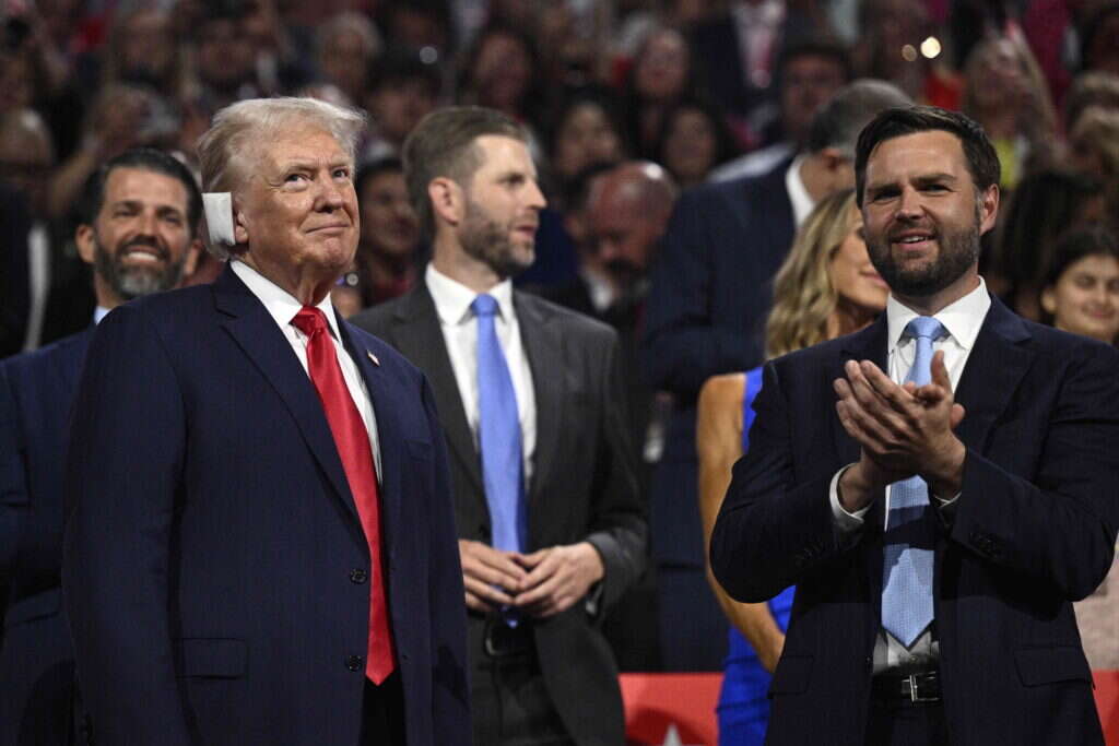 ג'יי.די ואנס וטראמפ. | Brendan SMIALOWSKI / AFP