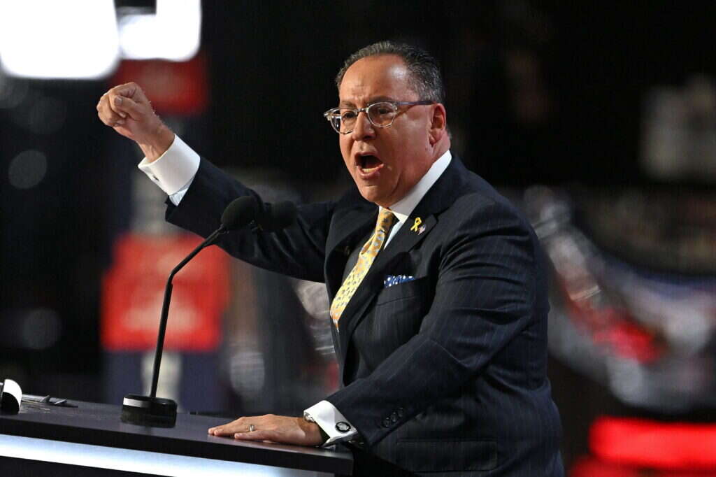 מנהיג הקואליציה היהודית הרפובליקנית, מאט ברוקס, אתמול. | Patrick T. Fallon / AFP