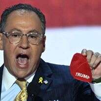 מנהיג הקואליציה היהודית הרפובליקנית, מאט ברוקס, אתמול. | ANDREW CABALLERO-REYNOLDS / AFP