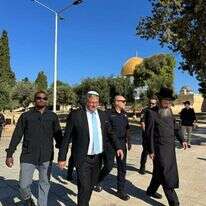 השר לביטחון לאומי איתמר בן גביר בהר הבית