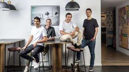 מייסדי חברת וויז. | אבישג שאר-ישוב