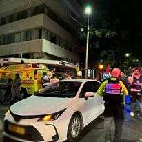 זירת הפיצוץ בתל אביב. מד"א