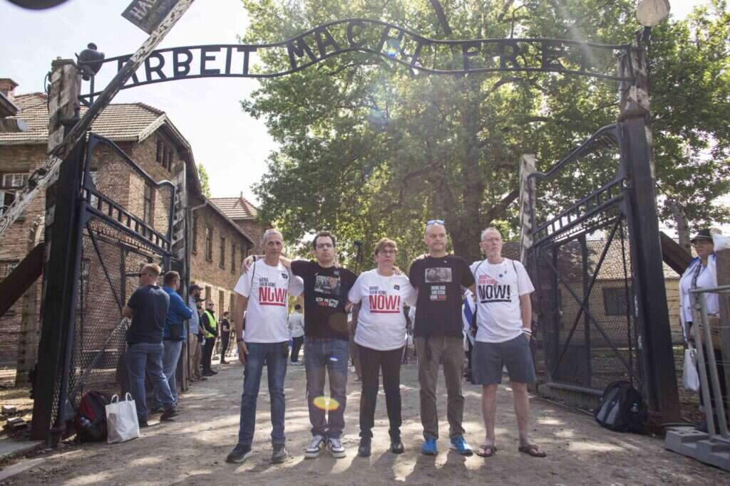 מצעד החיים 2024. חטופים ששוחררו ובני משפחות. | אבישג שאר ישוב