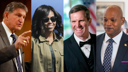 מימין לשמאל: ווס מור, אנדי בישיר, מישל אובמה וג'וזף מנצ'ין. צילומים: epa/Analia Garelli, JEFF KOWALSKY / AFP, EPA/JIM LO SCALZO, Stefani Reynolds / AFP