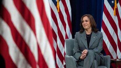 סגנית הנשיא והמועמדת לנשיאות, קמלה האריס. | AFP