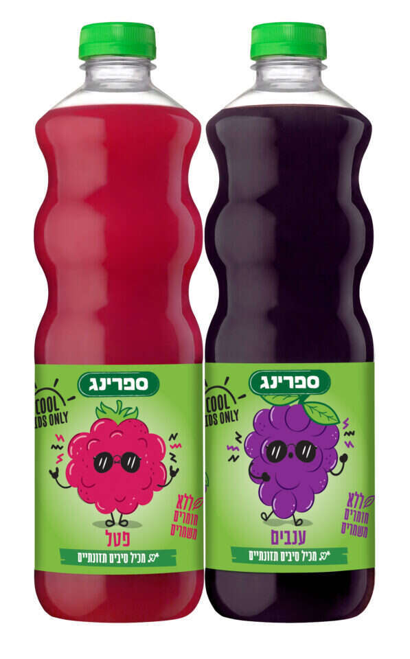 ספרינג בטעמי תות וענבים