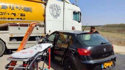 זירת התאונה, היום. | דוברות מד"א זירת התאונה, היום. | דוברות מד"א