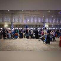 נוסעים בנמל התעופה בן גוריון. | נתי שוחט / פלאש 90