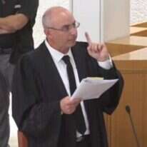 נדב ויסמן. | מסך מתוך שידור דוברות הרשות השופטת נדב ויסמן. | מסך מתוך שידור דוברות הרשות השופטת