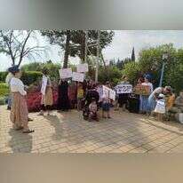 הפגנת הורי תלמידי בית הספר "שירת הגליל". באדיבות הורי תלמידי "שירת הגליל"