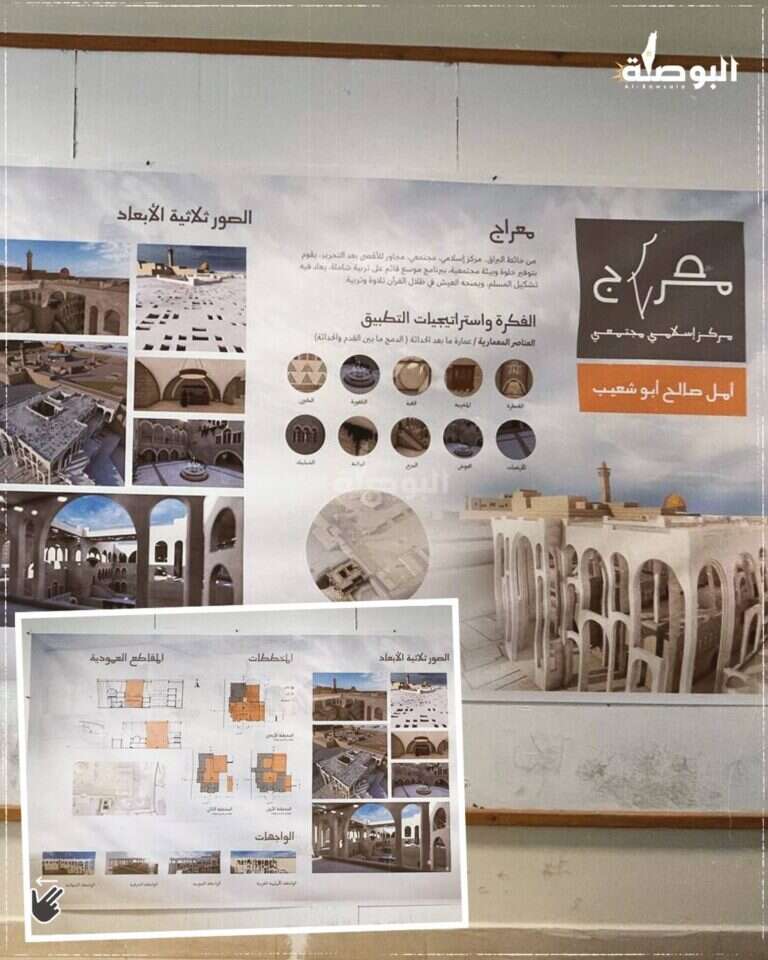 עבודת הגמר של אמל צאלח אבו־שועיב. | נאבלס ג'בל אלנאר