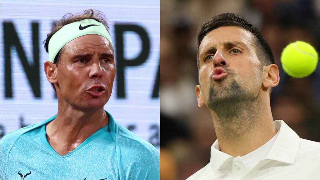 אחת היריבויות הגדולות בתולדות הספורט. נובאק ג'וקוביץ' ורפאל נדאל. צילומים: AFP
