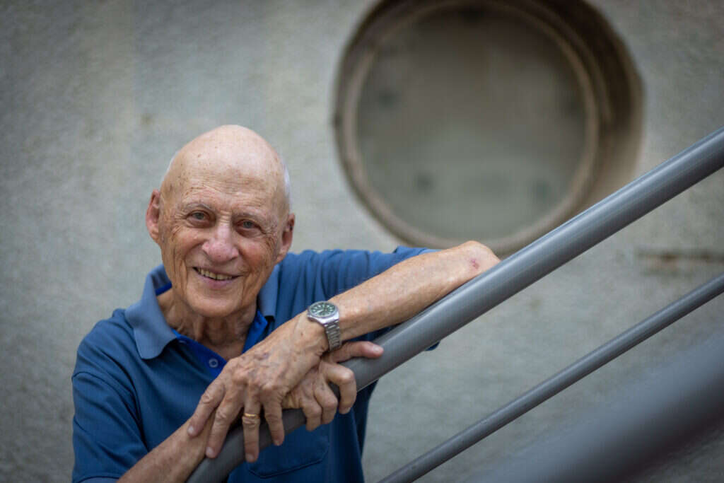 חתן פרס ישראל העיתונאי שלמה נקדימון. | אריק סולטן