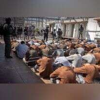 מחבלי חמאס שהשתתפו בטבח 7 באוקטובר ונעצרו בידי ישראל. | חיים גולדברג, פלאש 90