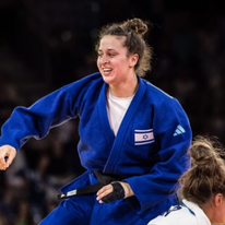 ענבר לניר אחרי הניצחון בחצי הגמר. | הוועד האולימפי הישראלי