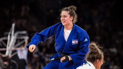 ענבר לניר אחרי הניצחון בחצי הגמר. | הוועד האולימפי הישראלי