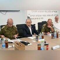 נתניהו בהערכת מצב בפיקוד העורף. | - מעיין טואף, לע"מ