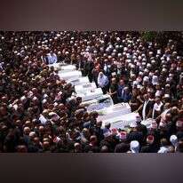 הלוויית הילדים בתחילת השבוע. | דוד כהן, פלאש 90