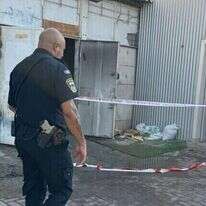 שווטר בזירת האירוע באילת. | דוברות המשטרה