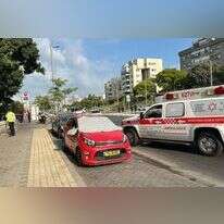 זירת הפיגוע בחולון. | תיעוד מבצעי מד"א